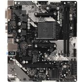 Материнская плата Socket-AM4 mATX B450 Asrock B450M-HDV R4.0 2xDDR4 AC97 8ch(7.1) GbLAN RAID+VGA+DVI+HDMI