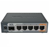 Маршрутизатор MikroTik RB760iGS hEX S with Dual Core 880MHz MHz CPU, 256MB RAM, 5 Gigabit LAN ports, SFP, USB, PoE-out on port #5, RouterOS L4, plasti
