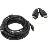 Кабель HDMI-HDMI 10м Telecom TCG200F-10M, v2.0, 4K, 3D, Ethernet, 2 фильтра