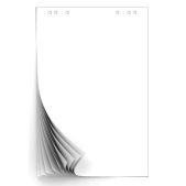 Блок бумаги для флипчартов 445525 белый 20 листов