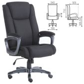 Кресло руководителя Brabix 531822 HD-005 Premium Solid офисное, нагрузка до 180кг, ткань, черное