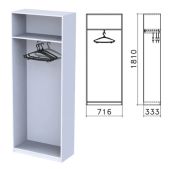 Каркас шкафа для одежды Бюджет 402878-030, 716х333х1810мм, серый