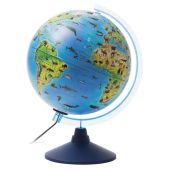 Глобус зоогеографический Globen Ке012500270 Классик Евро диаметр 250мм, с подсветкой, детский