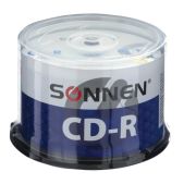 Диск CD-R 700Mb Sonnen 512570 52x, Cake Box, 50шт