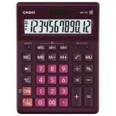 Калькулятор настольный 12 разрядов Casio GR-12C-WR-W-EP двойное питание, 210х155мм, бордовый