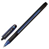 Ручка шариковая Uni-Ball SX-101-07 Blue Jetstream масляная, корпус синий, 0.35мм, резиновый упор, синяя