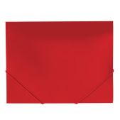 Папка на резинках Brauberg 227711 Office, красная, до 300 листов, 500мкм
