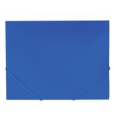 Папка на резинках Brauberg 227712 Office, синяя, до 300 листов, 500мкм