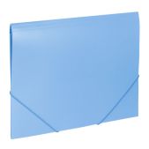 Папка на резинках Brauberg 228078 Office, голубая, до 300 листов, 500мкм