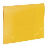 Папка на резинках Brauberg 228082 Office, желтая, до 300 листов, 500мкм