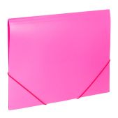 Папка на резинках Brauberg 228083 Office, розовая, до 300 листов, 500мкм