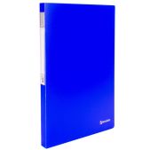 Папка с металлическим скоросшивателем Brauberg 227467 Neon, внутренним карманом, 16мм, синяя, до 100 листов, 0.7мм