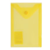 Папка-конверт с кнопкой Brauberg 227319 A6, 105х148мм, 180мкм, желтая