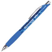 Ручка гелевая Brauberg GPR100 Metropolis Gel, автоматическая корпус с печатью, узел 0.6мм, линия 0.4мм, синяя