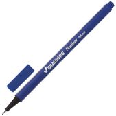 Ручка капиллярная Brauberg 142253 Aero, 0.4мм, металлический наконечник, трехгранная, синяя