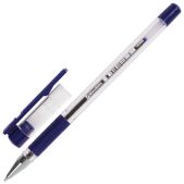 Ручка шариковая Brauberg 142403 X-Writer, узел 0.7мм, линия 0.35мм, резиновый упор, синяя