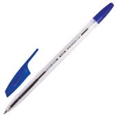 Ручка шариковая Brauberg 142405 X-333, корпус прозрачный, узел 0.7мм, линия 0.35мм, синяя