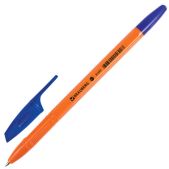 Ручка шариковая Brauberg 142409 X-333 Orange, корпус оранжевый, узел 0.7мм, линия 0.35мм, синяя