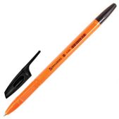 Ручка шариковая Brauberg 142410 X-333 Orange, корпус оранжевый, узел 0.7мм, линия 0.35мм, черная