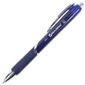 Ручка шариковая Brauberg 142417 Dash автоматическая, узел 0.7мм, линия 0.35мм, резиновый упор, синяя