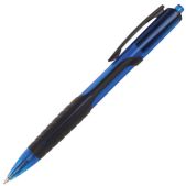 Ручка шариковая Brauberg 142699 Phantom масляная автоматическая, узел 0.7мм, линия 0.35мм, резиновый упор, синяя