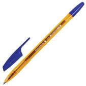 Ручка шариковая Brauberg BP157 X-333 Amber, синяя, корпус тонированный оранжевый, 0.7мм, линия 0.35мм