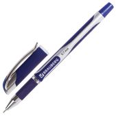 Ручка шариковая Brauberg OBP111 Sigma Plus масляная с грипом, синяя, печать, узел 0.7мм, линия письма 0.35мм