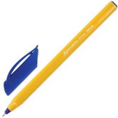 Ручка шариковая Brauberg OBP149 Extra Glide Orange масляная, синяя, трехгранная, узел 0.7мм, линия письма 0.35мм