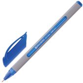 Ручка шариковая Brauberg OBP157 Extra Glide Soft масляная, серый, синяя, узел 0.7мм, линия письма 0.35мм