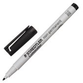 Маркер универсальный для любых поверхностей Staedtler 315-9 LumoColor влагостираемый, 1мм, черный