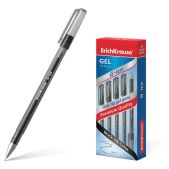 Ручка гелевая Erich Krause 39004 G-ICE, корпус прозрачный, игольчатая пишущяя узел, 0.4мм, черная