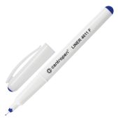 Ручка капиллярная Centropen 4611/1С трехгранная, корпус белый, толщина письма 0.3мм, синяя