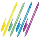 Ручка шариковая Brauberg BP154 X-333 Neon, синяя, корпус тонированный ассорти, 0.7мм, линия 0.35мм