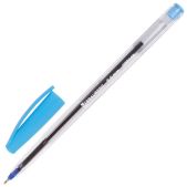 Ручка шариковая Brauberg 142686 OBP108 Ice масляная, корпус прозрачный, узел 0.6мм, линия 0.3мм, синяя