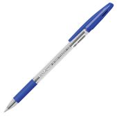 Ручка шариковая Erich Krause 39527 R-301 Grip, корпус прозрачный, узел 1мм, линия 0.5мм, упор, синяя