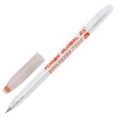 Ручка шариковая Pensan 2221/12 Global-21 масляная, корпус прозрачный, узел 0.5мм, линия 0.3мм, красная