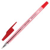 Ручка шариковая Staff BP107 AA-927, красная, корпус тонированный, хромированные детали, 0.7мм, линия 0.5мм,