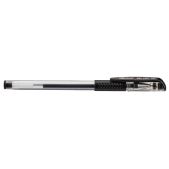 Ручка гелевая Deli E6600Black 0.5мм резиновая манжета прозрачная черные чернила