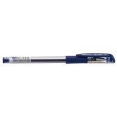 Ручка гелевая Deli E6600Blue 0.5мм резиновая манжета прозрачная синие чернила