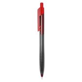 Ручка шариковая Deli EQ01340 Arrow автоматическая 0.7мм прозрачная/красная красные чернила
