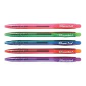 Ручка шариковая Silwerhof 026177-02 Tropic автоматическая одноразовая 0.7мм ассорти синие чернила