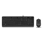Комплект (клавиатура + мышь) USB A4-Tech FStyler F1010 черный/серый