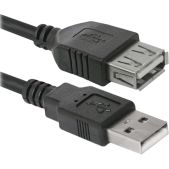 Кабель USB Am-Af Defender 87454 USB02-17 2.0 5.0м