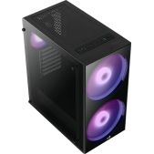 Корпус ATX без БП Aerocool Python-G-BK-v1 черный 1x120mm 2x200mm 2xUSB 2.0 1xUSB 3.0 audio CardReader bott PSU