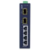 Коммутатор Planet IGS-620TF индустриальный неуправляемый IP30 Industrial 4-Port 10/100/1000T + 2-Port 100/1000X SFP Gigabit Switch (-40 to 75 degree C)