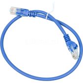 Патч корд Cat.5E 0.5м Lanmaster LAN-PC45/U5E-0.5-BL UTP вилка RJ-45-вилка RJ-45 синий LSZH