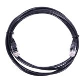 Патч корд Cat.5E 0.5м Lanmaster TWT-45-45-0.5-BK UTP вилка RJ-45-вилка RJ-45 чёрный ПВХ