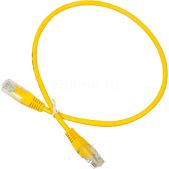 Патч корд Cat.5E 0.5м Lanmaster TWT-45-45-0.5-YL UTP вилка RJ-45-вилка RJ-45 желтый ПВХ