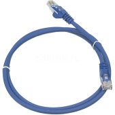 Патч корд Cat.5E 1.0м Lanmaster LAN-PC45/U5E-1.0-BL UTP вилка RJ-45-вилка RJ-45 синий LSZH