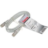 Патч корд Cat.5E 1.5м Hama H-20140 STP серый RJ-45 (m)-RJ-45 (m)